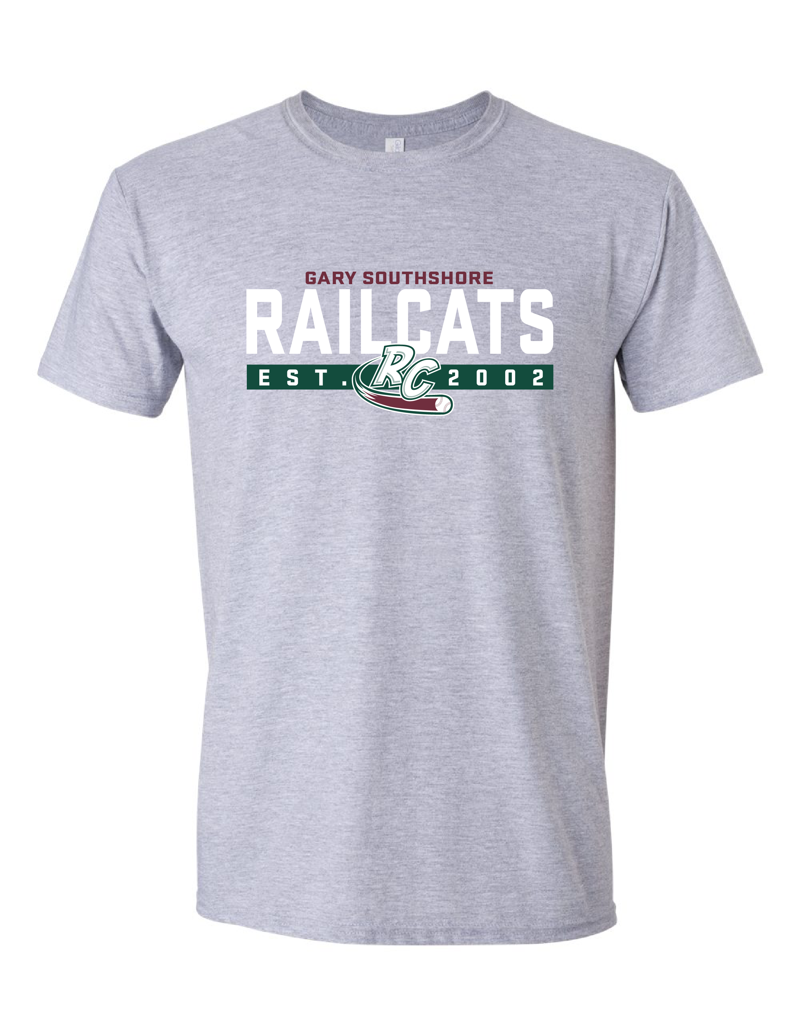 Grey Varsity Tee – Gary SouthShore RailCats Team Store