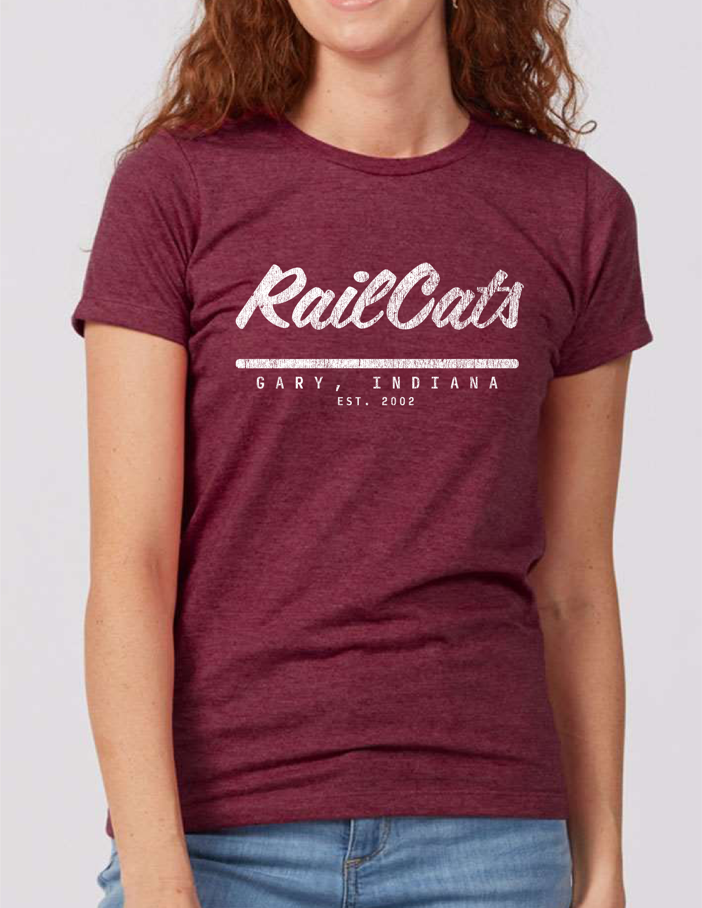 Women's Burgundy EST Tee